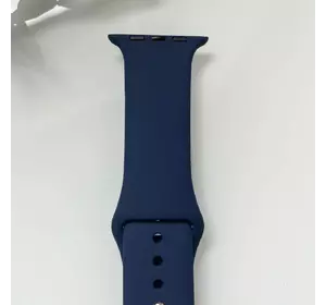 Силиконовый ремешок для умных часов Smart Watch 42/44 (Темно-синий)