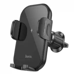 Car Holder — Hoco HW4 Journey wireless fast charging (air outlet) — Black