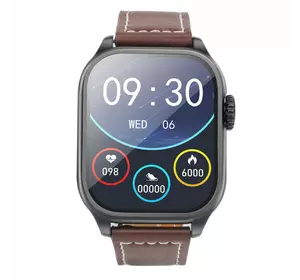 Smart Sports Watch (Call Version) — Hoco Y17 — Black