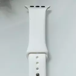 Силиконовый ремешок для умных часов Smart Watch 42/44 (Белый)