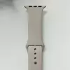 Силиконовый ремешок для умных часов Smart Watch 42/44 (Светло-серый)