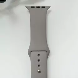 Силиконовый ремешок для умных часов Smart Watch 42/44 (Серый)