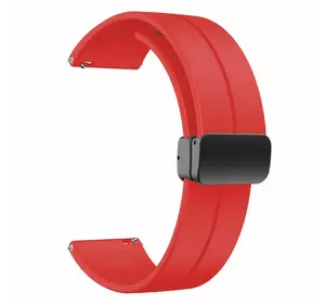 Ремінець Silicone Magic Lock — Універсальний 20 mm — Red