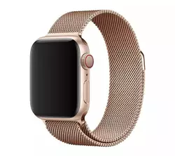 Ремешок для умных часов Smart Watch 42/44 Миланская петля (Розовое золото)