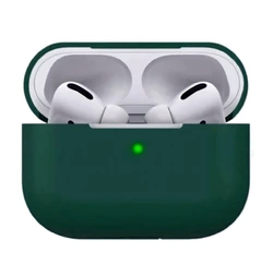 Силіконовий чохол для навушників Airpods PRO (Темно-зелений)