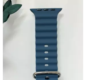 Силиконовый ремешок для Smart Watch Ocean Band 42/44/45/49 (Темно-синий)