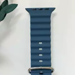 Силиконовый ремешок для Smart Watch Ocean Band 42/44/45/49 (Темно-синий)