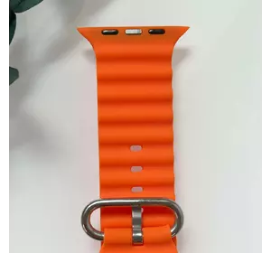 Силиконовый ремешок для Smart Watch Ocean Band 42/44/45/49 (Оранжевый)