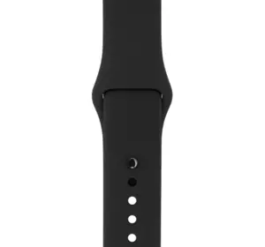 Силіконовий ремінець для розумного годинника Smart Watch 38/40 (Чорний)