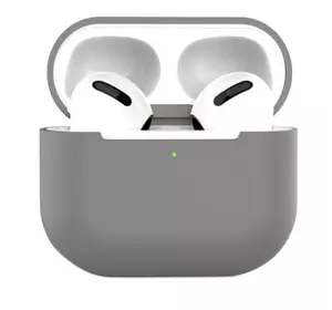 Силіконовий чохол для навушників Airpods 3 (Сірий)