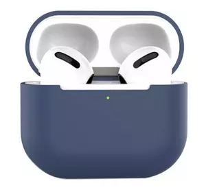 Силіконовий чохол для навушників Airpods 3 (Темно-синій)