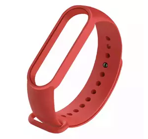 Силиконовый ремешок для фитнес-браслета Mi band M6/7/8 (Красный)