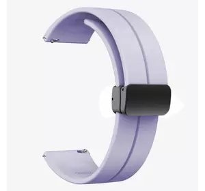 Ремінець Silicone Magic Lock — Універсальний 20 mm — Purple lilac