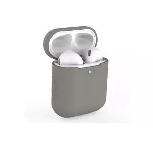 Силіконовий чохол для навушників Airpods 2 (Сірий)