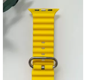 Силиконовый ремешок для Smart Watch Ocean Band 42/44/45/49 (Желтый)