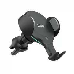 Car Holder — Hoco CA60 Aspiring infrared sensor wireless charging — black