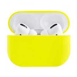 Силіконовий чохол для навушників Airpods PRO (Жовтий)