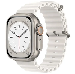 Силіконовий ремінець для Smart Watch Ocean Band 42/44/45/49 (Білий)