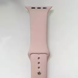 Силиконовый ремешок для умных часов Smart Watch 42/44 (Пудровый)