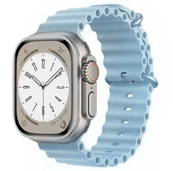 Силіконовий ремінець для Smart Watch Ocean Band 42/44/45/49 (Блакитний)