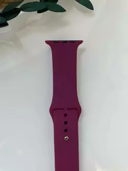 Силіконовий ремінець для розумного годинника Smart Watch 38/40 (Бордовий)