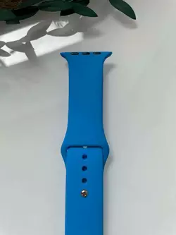 Силіконовий ремінець для розумного годинника Smart Watch 38/40 (Синій)