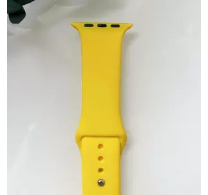 Силиконовый ремешок для умных часов Smart Watch 42/44 (Желтый)