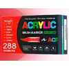Акрилові маркери GuangNa Brush GN-8101 з м’яким пензликом 288 шт. Акрилові маркери GuangNa Brush GN-8101 з м’яким пензликом 288 шт.