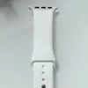 Силиконовый ремешок для умных часов Smart Watch 38/40 (Белый)