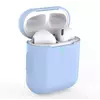 Силиконовый чехол для наушников pods 2 (Голубой) Силиконовый чехол для наушников pods 2 (Голубой)