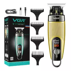 Тример VGR V-975 з 4 насадками LED (Золотий) Тример VGR V-975 з 4 насадками LED (Золотий)