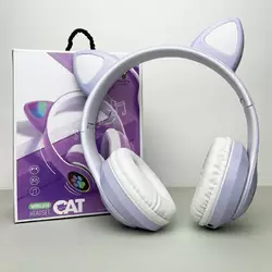 Бездротові навушники Cat Ear RGB STN-28 (Бузковий) Бездротові навушники Cat Ear RGB STN-28 (Бузковий)