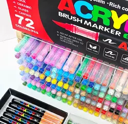 Акриловые маркеры GuangNa Brush GN-8101 с мягкой кисточкой 72 шт. Акриловые маркеры GuangNa Brush GN-8101 с мягкой кисточкой 72 шт.