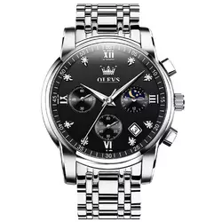 Годинник наручний Olevs 2856 Black Natural Годинник наручний Olevs 2856 Black Natural