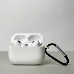 Чехол с карабином для pods PRO 2 (Белый) Чехол с карабином для pods PRO 2 (Белый)