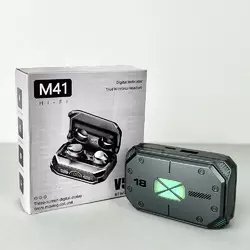 Бездротові навушники M41 series, EarBuds, Digital Indicator (Чорний) Бездротові навушники M41 series, EarBuds, Digital Indicator (Чорний)