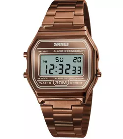 Годинник наручний Skmei 1123CG Coffee Gold Годинник наручний Skmei 1123CG Coffee Gold