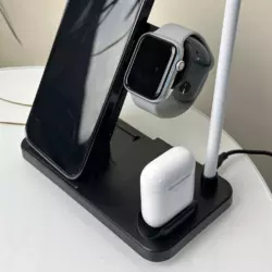Беспроводное зарядное устройство W30 (4в1) Черный Беспроводное зарядное устройство W30 (4в1) Черный