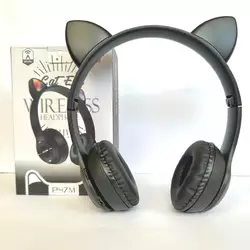 Бездротові навушники Cat Ear RGB P47M (Чорний) Бездротові навушники Cat Ear RGB P47M (Чорний)