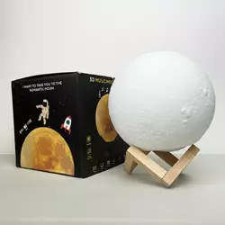 Светильник настольный Луна 3D RGB 18 см + пульт Светильник настольный Луна 3D RGB 18 см + пульт