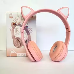 Бездротові навушники Cat Ear RGB P47M (Рожевий) Бездротові навушники Cat Ear RGB P47M (Рожевий)