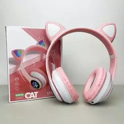 Беспроводные наушники Cat Ear RGB STN-28 (Розовый) Беспроводные наушники Cat Ear RGB STN-28 (Розовый)