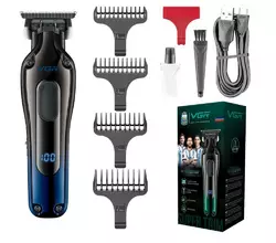 Тример VGR V-998 з 4 насадками LED (Синій) Тример VGR V-998 з 4 насадками LED (Синій)