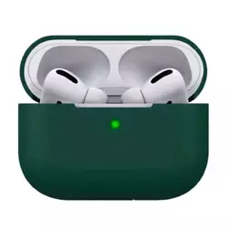 Силіконовий чохол для навушників pods PRO (Темно-зелений) Силіконовий чохол для навушників pods PRO (Темно-зелений)