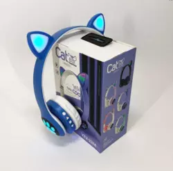 Беспроводные наушники Cat Ear RGB VIV-23M (Синий) Беспроводные наушники Cat Ear RGB VIV-23M (Синий)