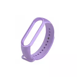 Силіконовий ремінець для фітнес-браслету Mi band M6/7/8 (Бузковий) Силіконовий ремінець для фітнес-браслету Mi band M6/7/8 (Бузковий)