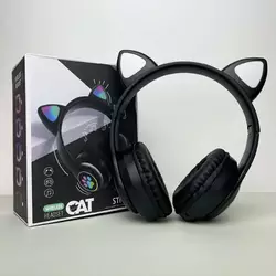 Бездротові навушники Cat Ear RGB STN-28 (Чорний) Бездротові навушники Cat Ear RGB STN-28 (Чорний)