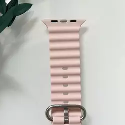 Силіконовий ремінець для Smart Watch Ocean Band 42/44/45/49 (Пудра) Силіконовий ремінець для Smart Watch Ocean Band 42/44/45/49 (Пудра)