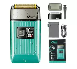 Електробритва шейвер VGR V-357 з 2 насадками LED (Зелений) Електробритва шейвер VGR V-357 з 2 насадками LED (Зелений)