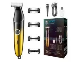 Бритва-триммер для стрижки бороди та вусів VGR V-339 з 4 насадками (Золотий) Бритва-триммер для стрижки бороди та вусів VGR V-339 з 4 насадками (Золотий)